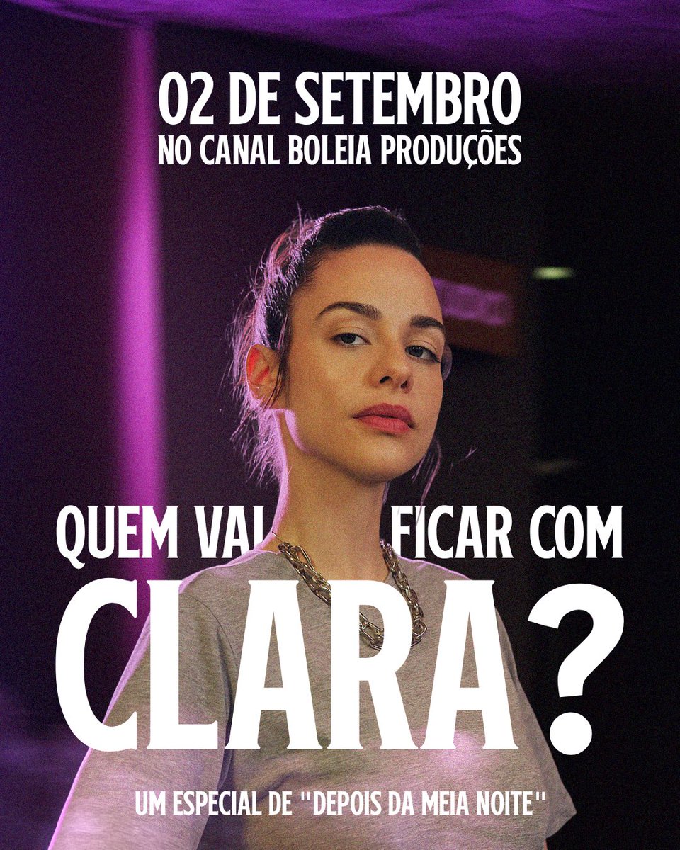 BoleiaProd's tweet photo. 02/09 🥊 #quemvaificarcomclara https://t.co/FTTjtXBsIY
