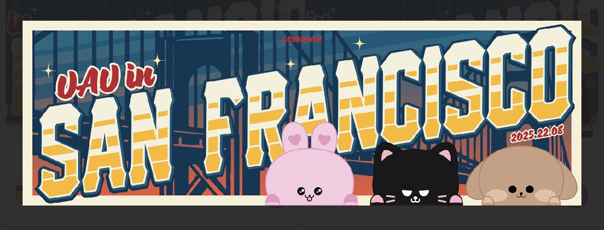 cafedeukae's tweet photo. Hi everyone!! We have some exciting news to share with you: we made banners for the upcoming SF show for UAU, and would love to show you a preview of what they’ll look like! [1/2]

#UAU #유아유 #DREAMCATCHER_UAU #Playlist #You_Are_You #UAUinSF https://t.co/51wFsyX4zs