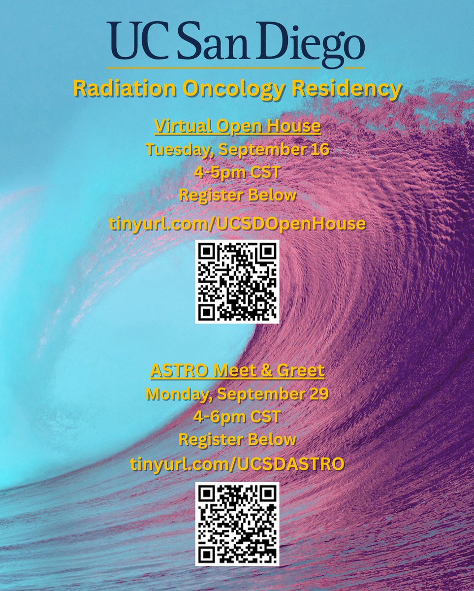 ProtoOncoGeneMD's tweet photo. Super excited to meet the next cohort of rad oncs! Come hang out with us! 

#RadOnc #RadiationOncology #Match2026 #MedEd #MedTwitter #MedX #ASTRO25 #radiation #ERAS https://t.co/zFn2dUUt7u