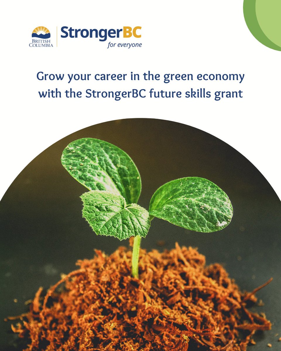 WorkBC.ca (@workbc) on Twitter photo Career opportunities in sustainable industries like renewable energy and green construction are growing. 
Learn how you can get up to $3,500 to upskill and train in these rewarding fields:
workbc.ca/find-loans-and…
#WorkBC #Strongerbc #Futureskillsgrant Career opportunities in sustainable industries like renewable energy and green construction are growing. 
Learn how you can get up to $3,500 to upskill and train in these rewarding fields:
workbc.ca/find-loans-and…
#WorkBC #Strongerbc #Futureskillsgrant