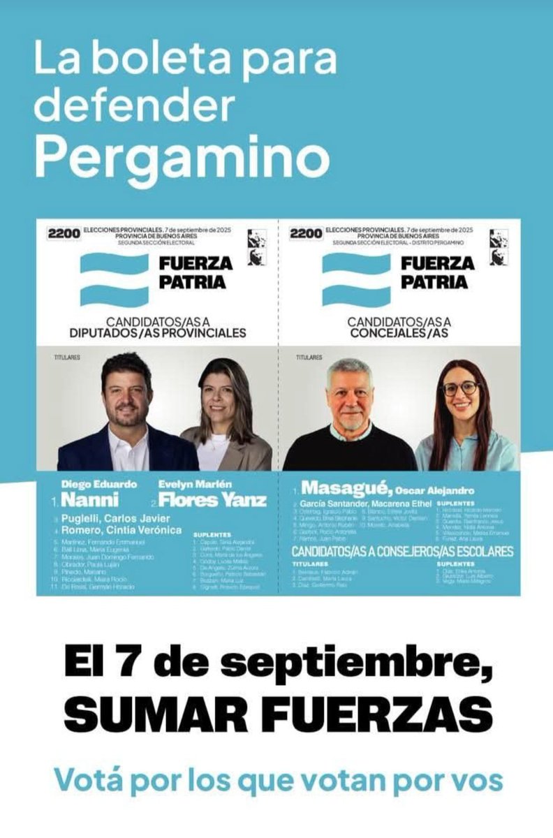 Para ganarle a Milei y Martinez en Pergamino 👇❤️✌️