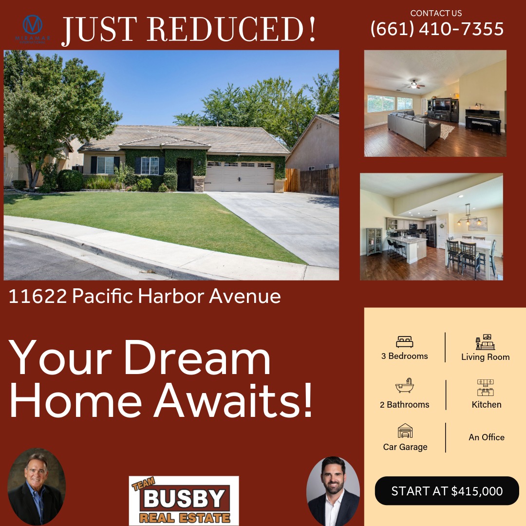 Teambusby1's tweet image. Jon Busby Broker DRE 00974087
Jonathan Busby DRE 01821134
Miramar International DRE 01866121
📞 Call 661-410-SELL to schedule your private showing!
#JustListed #CharmingHome #RealEstate #OpenConceptLiving #HomeSweetHome #TeamBusby #ForSale #HouseGoals #DreamHome #NewListing