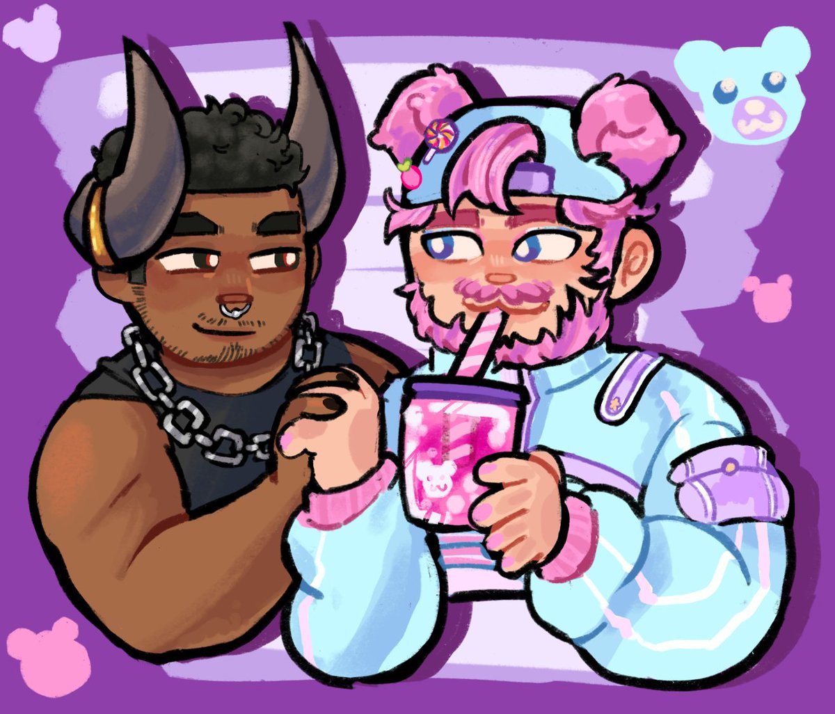🧸💝COUPLES GAYMING 💝🧸

Come watch as this Bull &amp; Bear get their rivals on and then WE PEAK! 

twitch.tv/chuwunky 

#Vtuber #gay 
artist: Gunk0o on AF