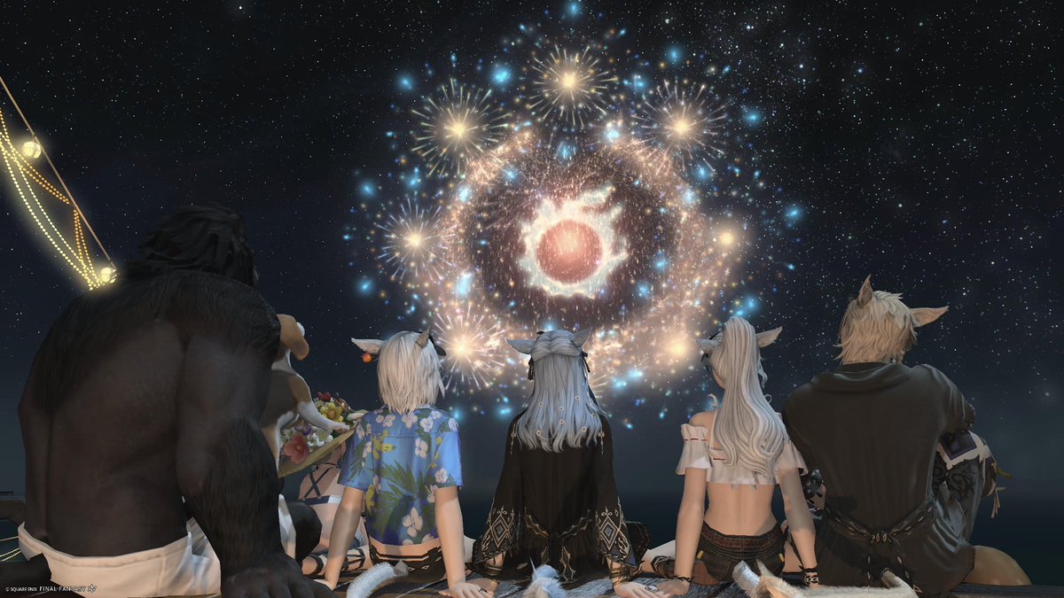 Reol_FF14's tweet photo. 久しぶりINしてみんなで紅蓮祭🎆
途中離脱した人は自己加筆で花火となってたw
地図もいって最終✨マウント&amp;ミニオンは主が持っていきましたとさ(くそぉ)
このために課金してくるみんな好き♡ https://t.co/mzoO3Js3FV