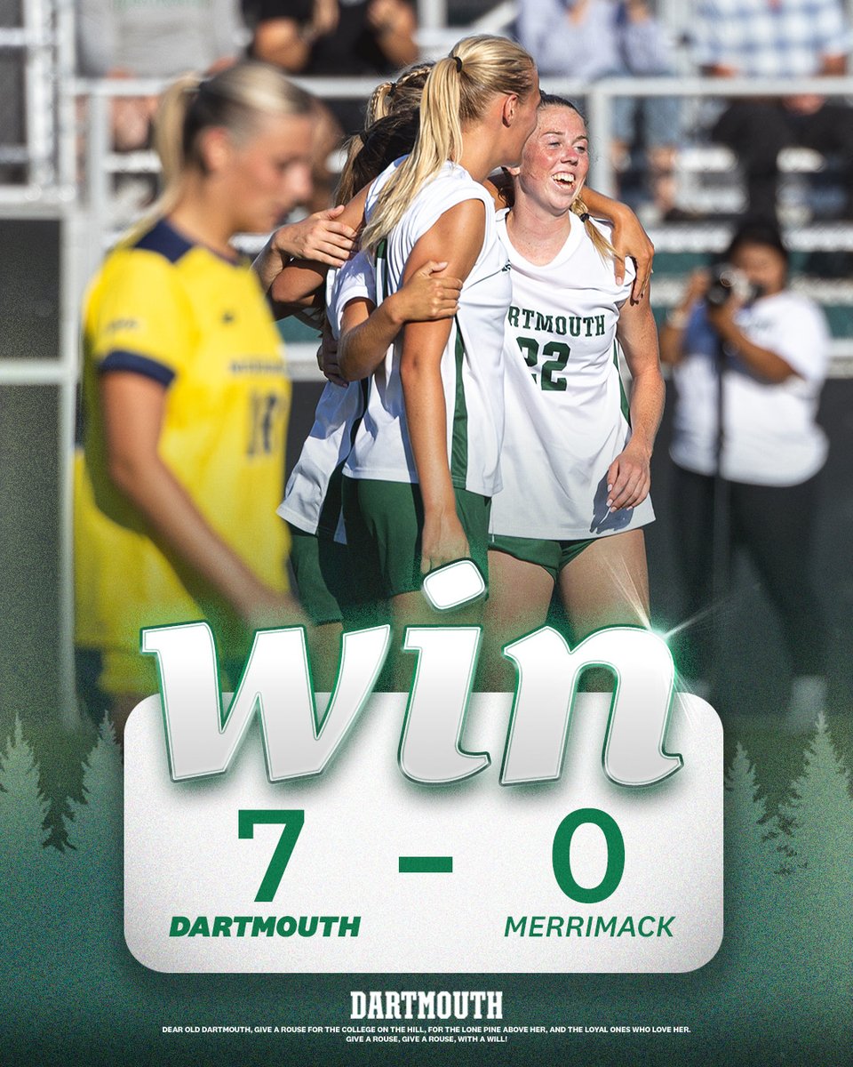 The Big Green shuts out Merrimack for their first dub of the season 🤩

#GoBigGreen | #TheWoods🌲