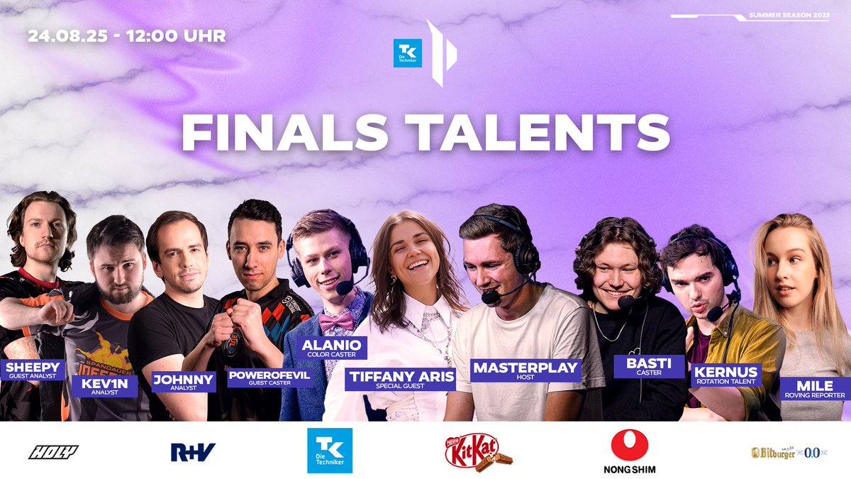 1️⃣Tag noch! Dann gibt's das große Offline Finale 🏆 auf der <a href="/gamescom/">gamescom</a> zwischen <a href="/BIGCLANgg/">BIG</a> ⚔VS⚔<a href="/TOGfoxes/">TeamOrangeGaming</a>!

🔥🔥🔥Damit ihr wisst, wer euch einheizen wird und durch das Finale führt,  präsentieren wir euch hier alle Talents! 🔥🔥🔥

🎉HYPED!🎉HYPED!🎉HYPED!🎉