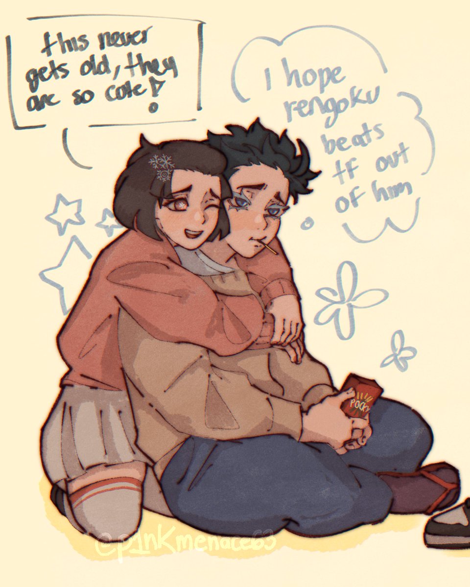 p1nkmenace63's tweet photo. soyama twins au! hakukoyu and akaren world domination 

#鬼滅の刃 https://t.co/lvLnaTi18X
