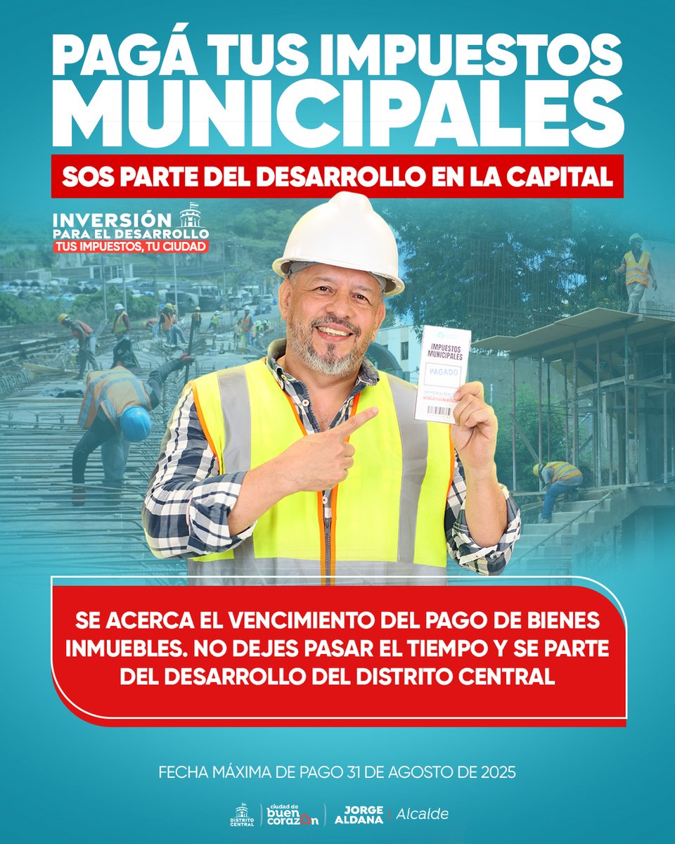 tveshn1's tweet image. #tvesteinforma | La Alcaldía Municipal del Distrito Central te informa.
#tves #noticias