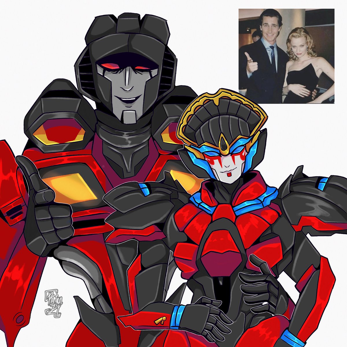 WINDSCREAM ❤️💙
#starscream #windblade #transformers #Windscream