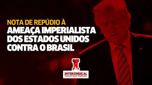 A INVASÃO IMPERIALISTA DOS ESTADOS UNIDOS AO BRASIL
Para quem ainda não se atentou à gravidade da situação, estamos vivendo uma ofensiva sem precedentes do imperialismo estadunidense sobre o Brasil, conduzida pelo governo de Donald Trump.
Os Estados Unidos estão enviando⏬