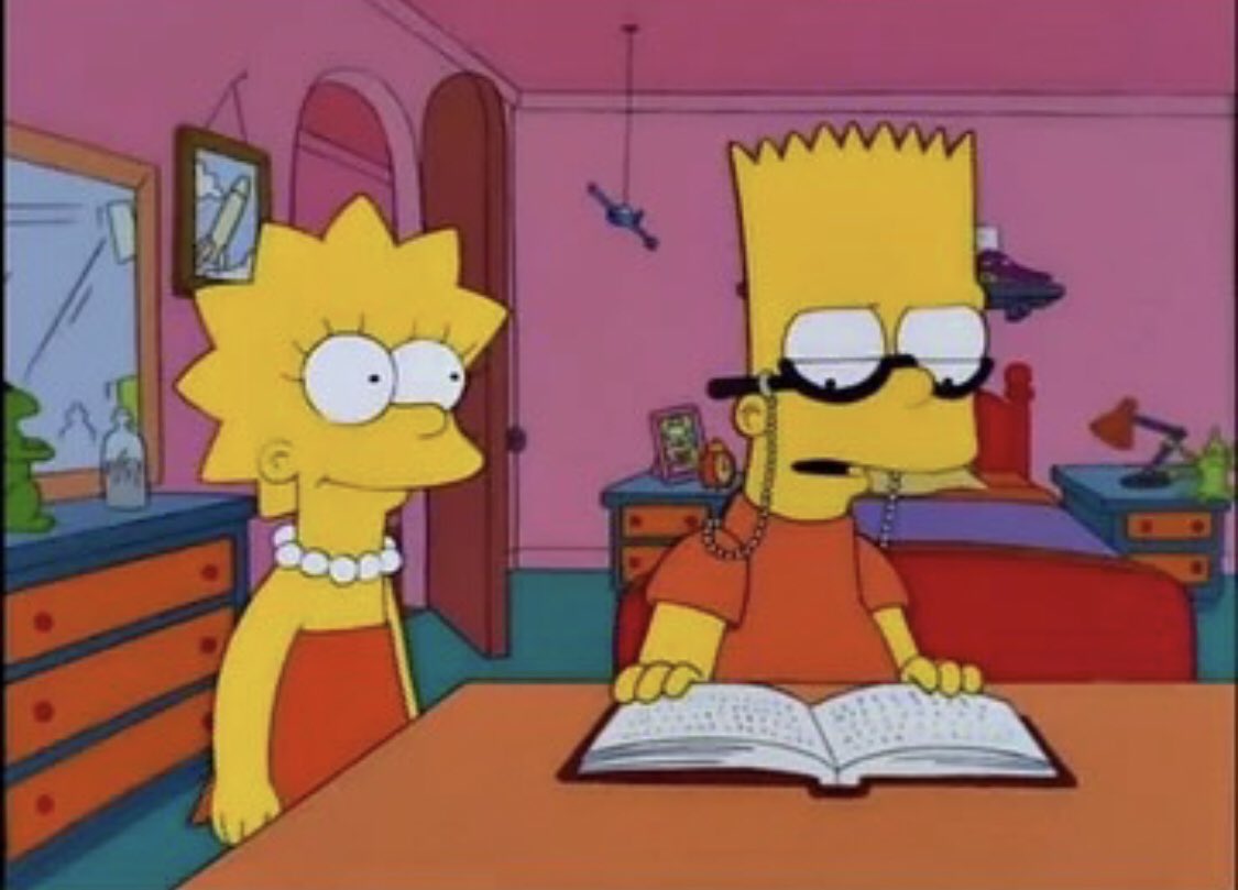 Rt al Bart estudioso para aprobar el semestre