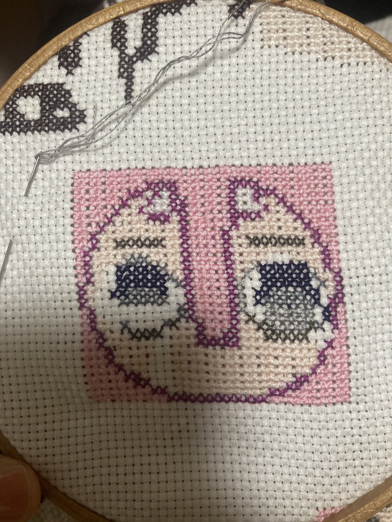 未使用級✨️ブラックグラマ　エンバ　ショールF　ミンク　花柄刺繍 ビッグ有 錦/にしき 大桜刺繍 一本桜 Full Bloom満開 ロゴ刺繍