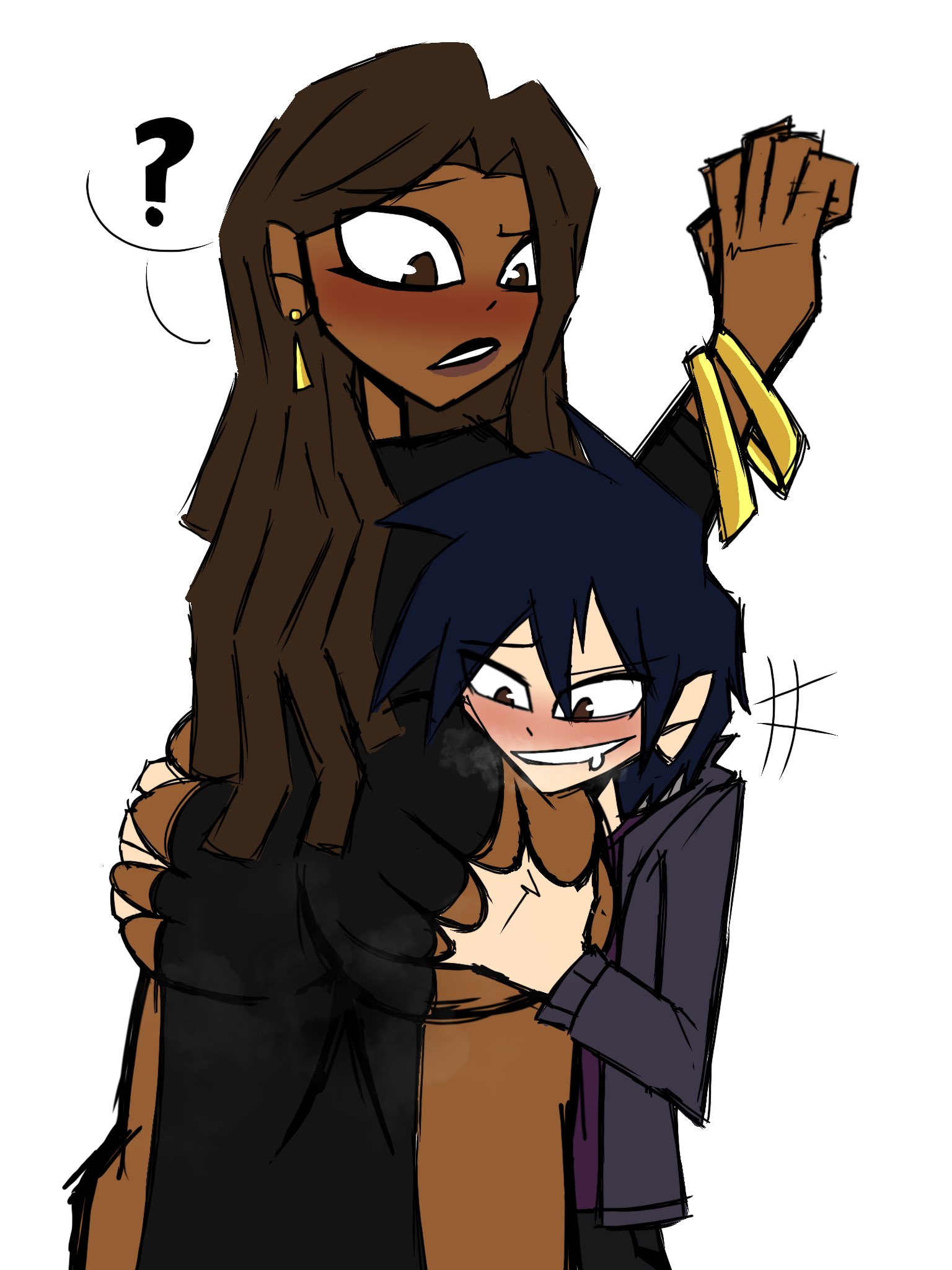 A character looking contemplative