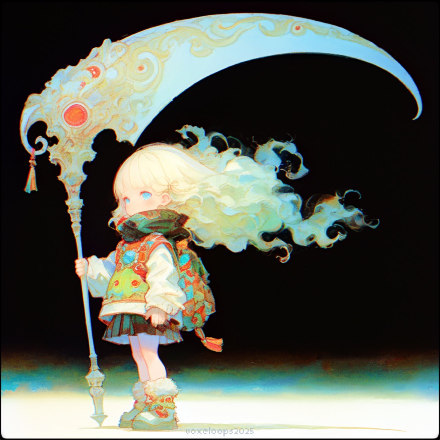 絵 beautiful journey 港が見える 2025．08．15 作成
