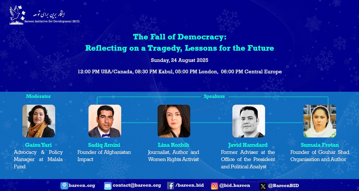 Four years have passed since the fall of Kabul to the Taliban in August 2021, an event that not only altered Afghanistan’s trajectory but also left profound implications for regional and global politics, human rights, and migration. This webinar provides an opportunity to reflect