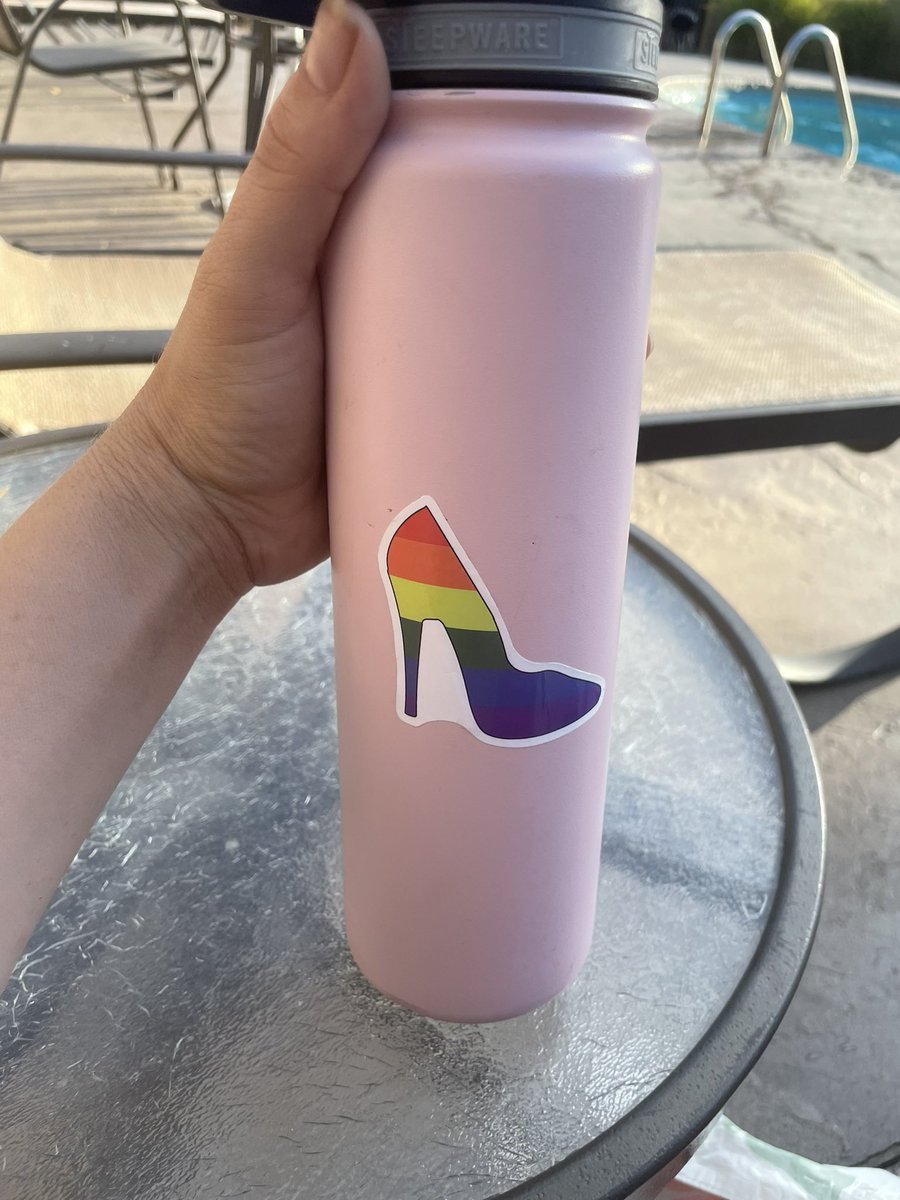 I forgot about this water bottle my sister got me. It desperately needs stickers. First one is this. I know from what pile my next one will be (hint: letterkenny)