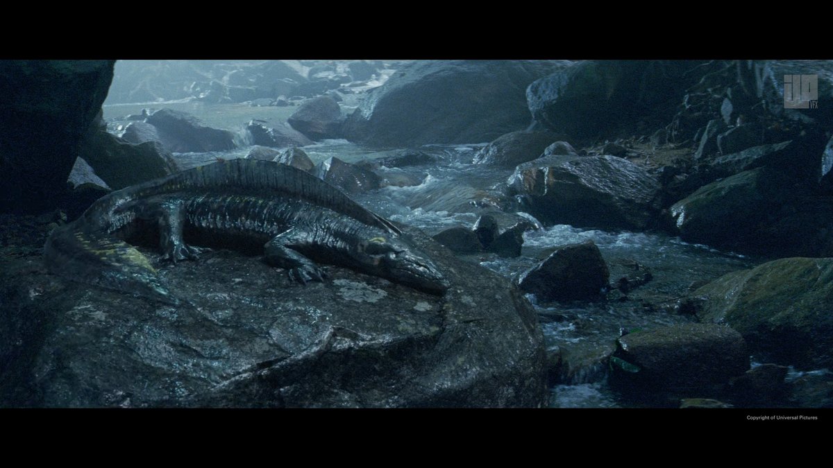 Behind-the-scenes look at the prehistoric amphibian from Jurassic World Rebirth, via Important Looking Pirates