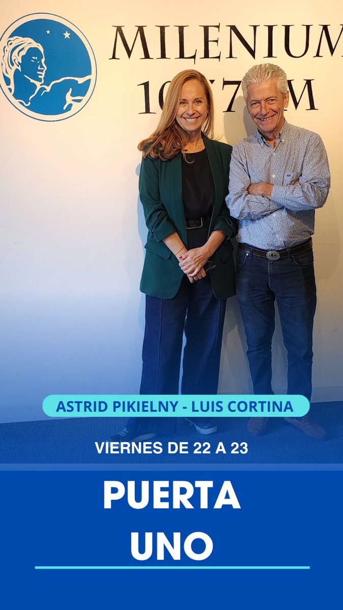 Vocación x Periodismo (@vocacionxperiod) on Twitter photo 📌Viernes 22 H
👉Arranca <a href="/puerta1radio/">Puerta Uno</a> con la conducción de <a href="/luiscortina/">Luis Cortina</a> y <a href="/astridpikielny/">Astrid Pikielny</a>
✅ Nos visita <a href="/andreshatumok/">Andrés Hatum</a>, experto en management y autor del libro: “Mejor no hablar de ciertas cosas. Lo que nadie de atrevió a decir sobre la política en las organizaciones"
FM106.7 📌Viernes 22 H
👉Arranca <a href="/puerta1radio/">Puerta Uno</a> con la conducción de <a href="/luiscortina/">Luis Cortina</a> y <a href="/astridpikielny/">Astrid Pikielny</a>
✅ Nos visita <a href="/andreshatumok/">Andrés Hatum</a>, experto en management y autor del libro: “Mejor no hablar de ciertas cosas. Lo que nadie de atrevió a decir sobre la política en las organizaciones"
FM106.7
