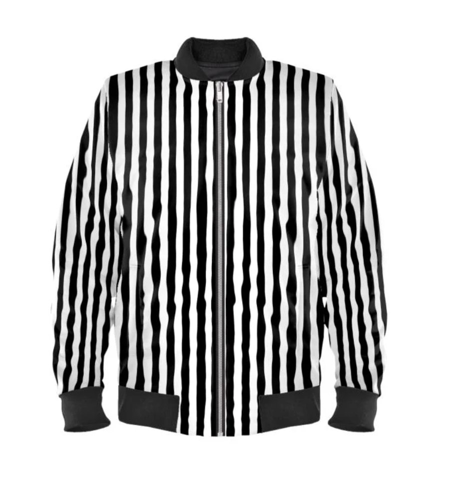 CindyPODArtBlog's tweet image. cindyboydart.com/products/black… #stripes #blackandwhite #bomberjacket