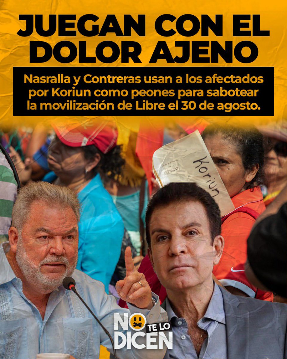 NOTELODICENHND's tweet photo. 🚨¡@SalvaPresidente y @RobertoContreM se burlan del pueblo! 🤬

¿No les da vergüenza jugar con el dolor de los afectados de Koriun? 🫠🚩
¡SON LO PEOR! https://t.co/OBfZJIkhDr