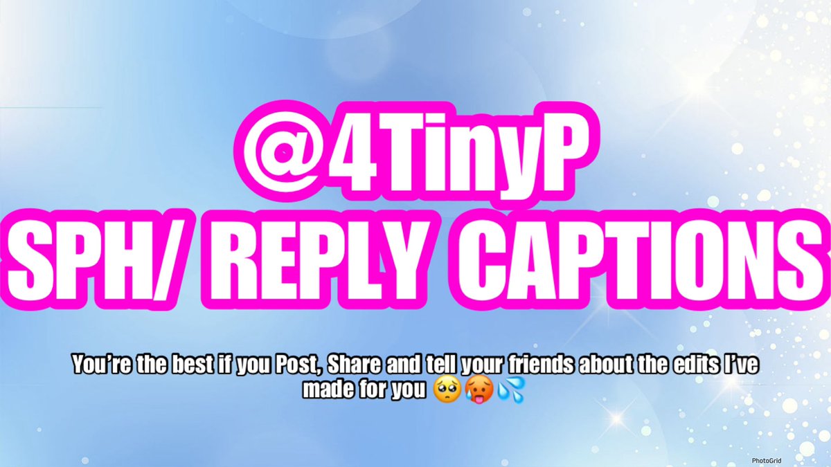 Pinky (Small dick gooner) (@4tinyp) on Twitter photo Everyone Iโve made sph/reply Captions for๐ตโ๐ซ
<a href="/Lenalollipopxxx/">๐ฟ๐๐๐ถ ๐ฟ๐๐๐๐พ๐
๐๐
๐ญ</a> <a href="/ReyaLovenlight/">Reya Lovenlight</a> <a href="/SedonaReign/">Sedona Reign ๐ฆ</a> <a href="/sagexxxhunter/">Sage Hunter</a> <a href="/Taylor_Vixxen/">Taylor Vixxen-LA 8/16-19, Exxxotica NJ 10/24-26</a> <a href="/lunaluxe422/">๐ซง luna luxe ๐ซง</a> <a href="/kazumisworld/">Kazumi</a> <a href="/HaileyRoseFucks/">๐นHailey Rose๐น</a> <a href="/VerafiedXO/">Alyssia Vera</a> <a href="/thekenzietaylor/">Kenzie Taylor</a> <a href="/violetsaucy/">Violet Myers</a> <a href="/LinzeeXXX/">Linzee Ryder</a> <a href="/patootiepeaches/">Avalon Mira</a> <a href="/1avadevine/">Ava Devine Official</a> <a href="/MissSophiaGXXX/">SophiaG ๐ $3 sale</a> Everyone Iโve made sph/reply Captions for๐ตโ๐ซ
<a href="/Lenalollipopxxx/">๐ฟ๐๐๐ถ ๐ฟ๐๐๐๐พ๐
๐๐
๐ญ</a> <a href="/ReyaLovenlight/">Reya Lovenlight</a> <a href="/SedonaReign/">Sedona Reign ๐ฆ</a> <a href="/sagexxxhunter/">Sage Hunter</a> <a href="/Taylor_Vixxen/">Taylor Vixxen-LA 8/16-19, Exxxotica NJ 10/24-26</a> <a href="/lunaluxe422/">๐ซง luna luxe ๐ซง</a> <a href="/kazumisworld/">Kazumi</a> <a href="/HaileyRoseFucks/">๐นHailey Rose๐น</a> <a href="/VerafiedXO/">Alyssia Vera</a> <a href="/thekenzietaylor/">Kenzie Taylor</a> <a href="/violetsaucy/">Violet Myers</a> <a href="/LinzeeXXX/">Linzee Ryder</a> <a href="/patootiepeaches/">Avalon Mira</a> <a href="/1avadevine/">Ava Devine Official</a> <a href="/MissSophiaGXXX/">SophiaG ๐ $3 sale</a>