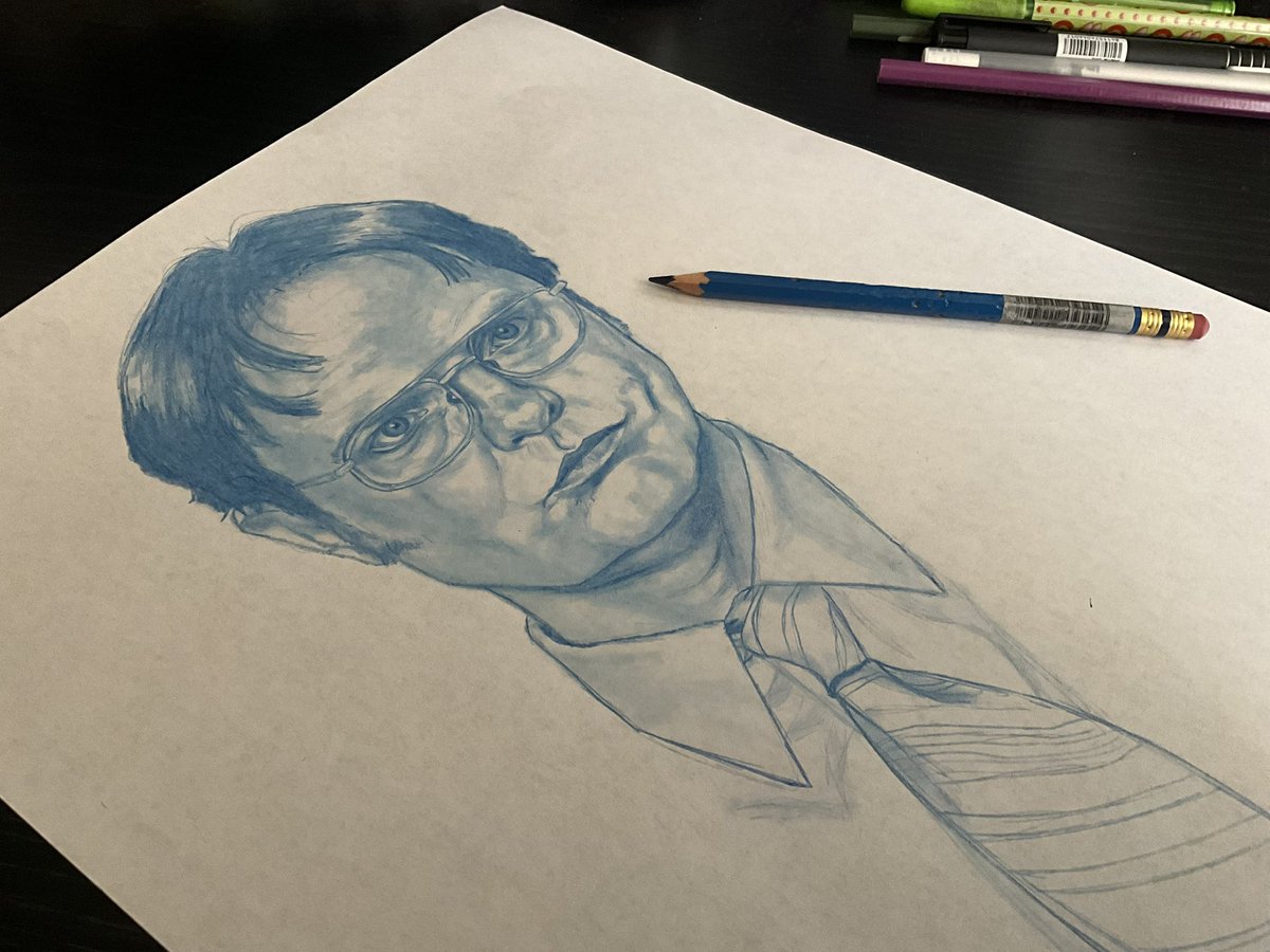 Finish piece ✨🤭

#TheOffice #dwigth #Pencildrawing #portrait