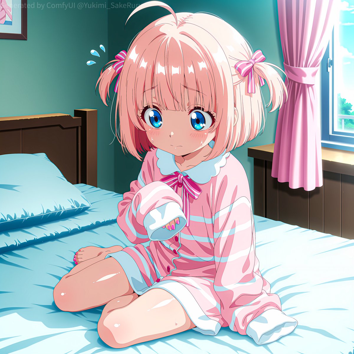 今日のお題は『ロリ化』💗

体が縮んでいた…！💊
るあなら🍶ですぐ大人に戻りそう(一時的)
#AIイラスト #AIart #るあるり