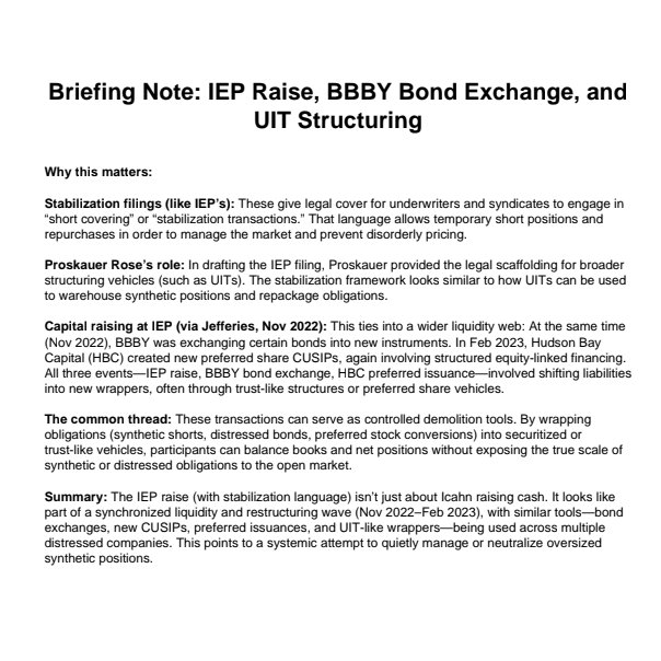 Stabilization Transactions