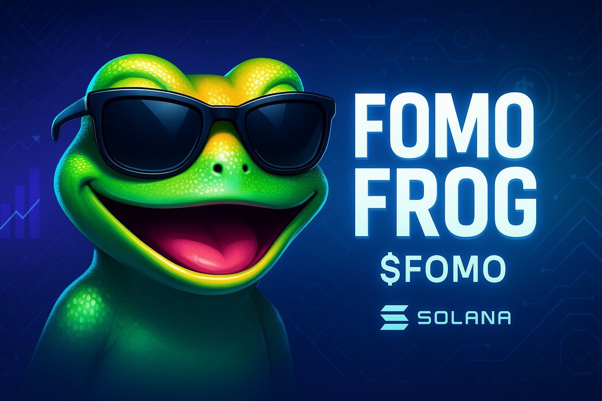 Cryptoo_Comrade's tweet photo. 🐸 FOMO FROG has arrived on #Solana! 

Why @FomoFrogCoin?

🔹 Powered by the community
🔹 Meme energy + unstoppable hype
🔹 Only one direction: ⬆️🌕

CA:
H7N8GMFegfmFvV2Vrqkm7DpAoK1CBj6KdvwBkSdQpump

https://t.co/4qh0CSNruR

Don’t just watch—be part of the wave🐸🚀 https://t.co/EAOLsDzAf9