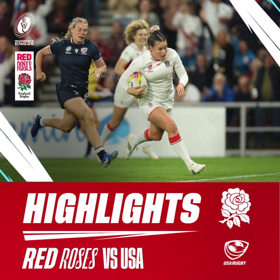 RedRosesRugby's tweet photo. TRYLIGHTS

Relive the best of the action from the Stadium Of Light as the Red Roses took on USA in the 2025 Women's Rugby World Cup opener