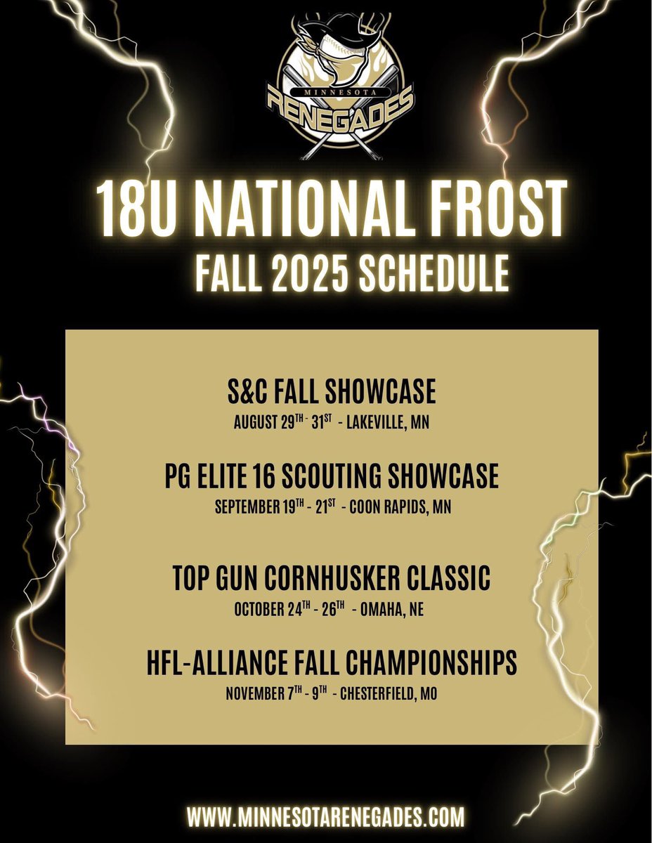 Our <a href="/MNRenegadesSB/">Minnesota Renegades</a> fall ball schedule has dropped!

<a href="/BLCWSoftball/">BLC Softball</a>