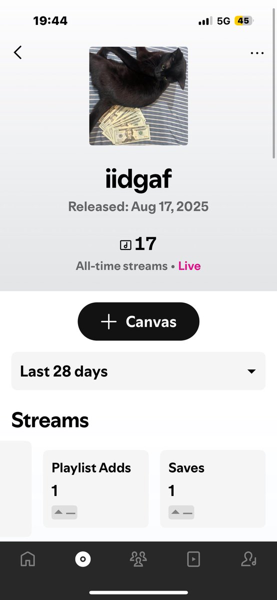 Whoever added “iidgaf” to your playlist tysm!