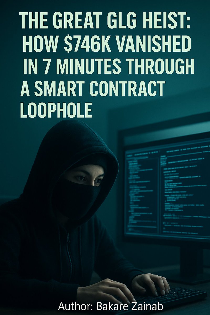 I've got gist for you guys😉
Well, not your regular gist, this is more educating. 
About how a hacker stole $746K in 7 minutes using a typo-like bug. Here's the wild story

medium.com/p/the-great-gl…
A thread for everyone (not just devs)!👇

#Crypto #Web3 #Investing #ScamAlert