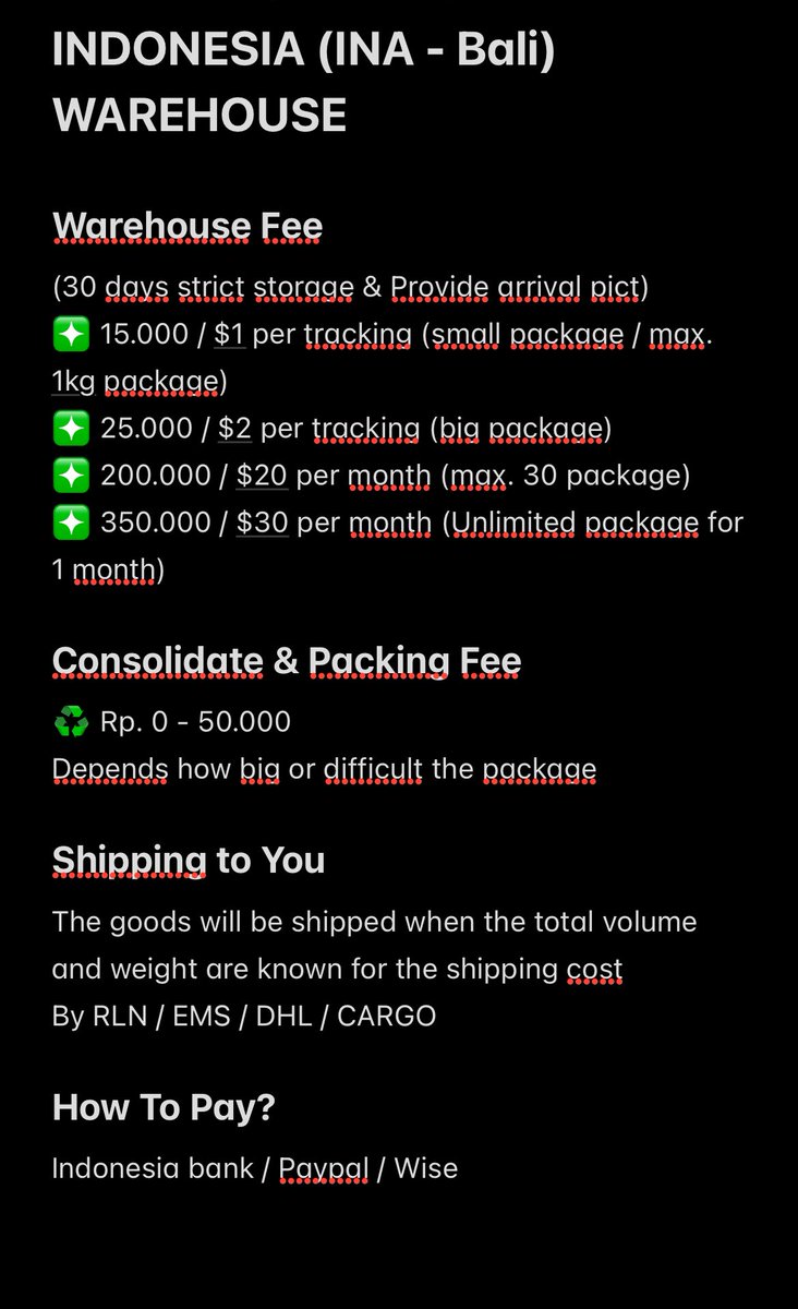 cherry 🍒 INA PROXY WAREHOUSE PURCHASE tweet media