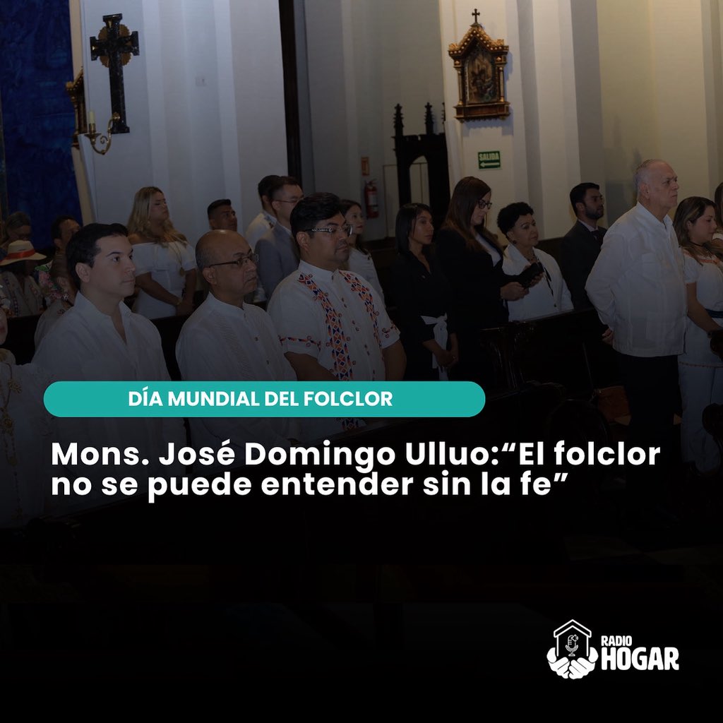 “El folclor no se puede entender sin la fe” en estas palabras centró su homilía monseñor Ulloa, en el día mundial del folclore
➡️ radiohogar.org/el-folclor-no-…