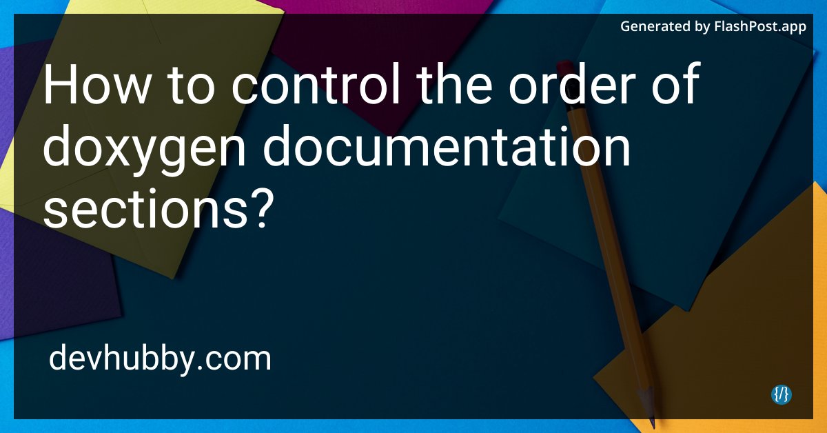 devhubbycom's tweet image. Can I bribe doxygen sections with coffee to line up correctly? ☕📖
Source: devhubby.com/thread/how-to-…
#APIDocumentation #SoftwareQuality #CodeDocumentation #TechDocs #order #documentation