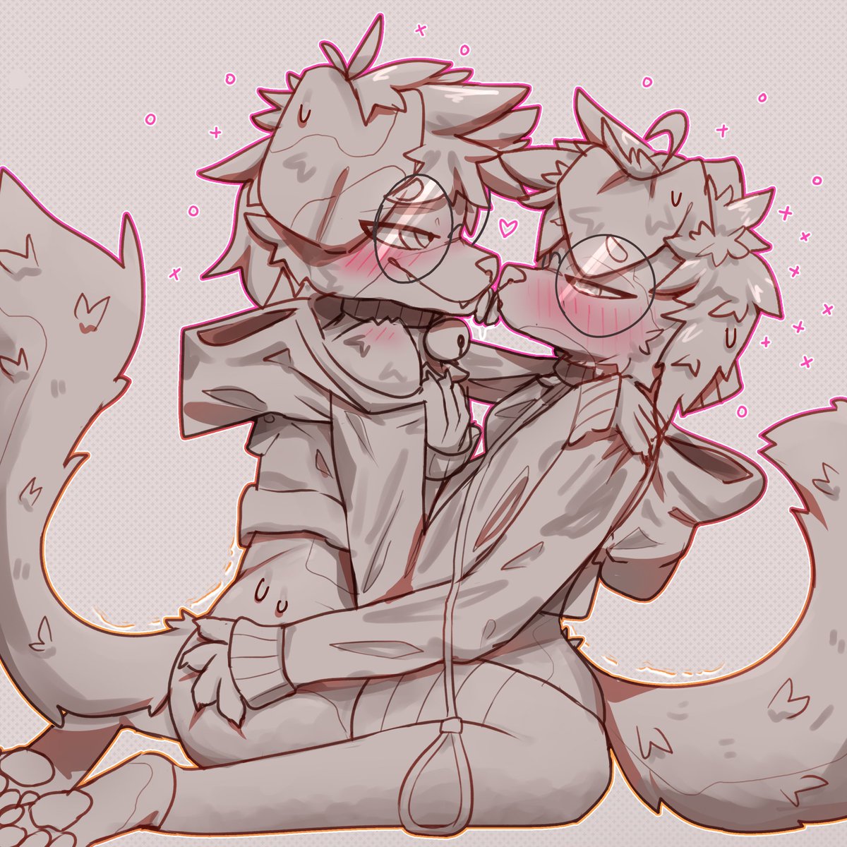 slickestfox's tweet photo. my internet went out, drew more gay (wip) https://t.co/urpl279MHi