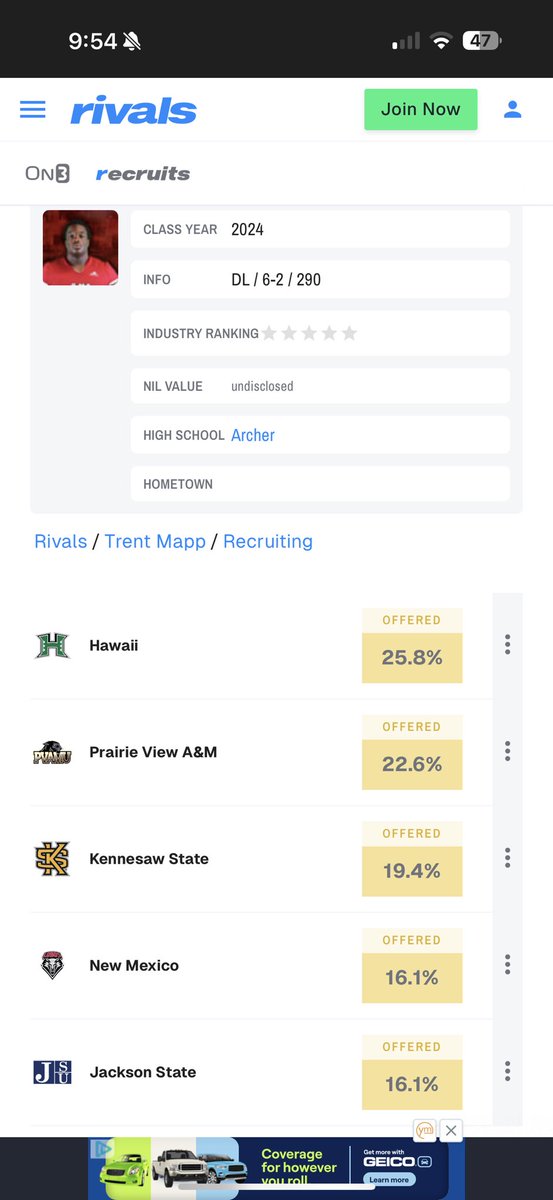 Blessed… Climbing my way to the top!! 
<a href="/GMC_Football/">GMC Football</a> <a href="/on3/">on eight</a> #JUCOPRODUCT
