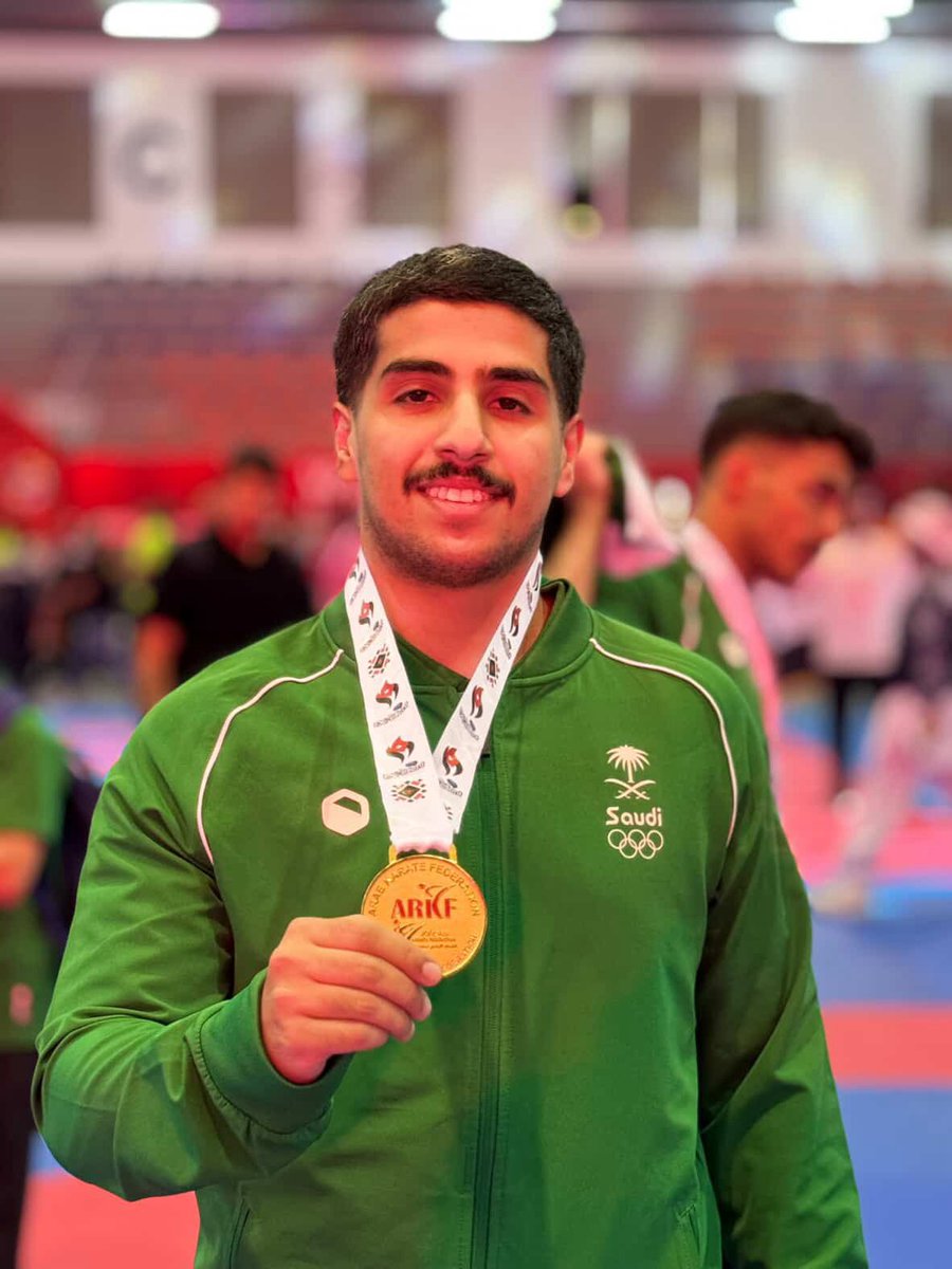إنجـاز وطـني نفخر به 🇸🇦
الذهبيـة لفارسنا الدولي "مسفر الأسمري"🏅
بطل الكاتا الجماعي مع منتخبنا السعودي في #البطولة_العربية_للكاراتيه بالأردن 🤩🥋

#القادسية