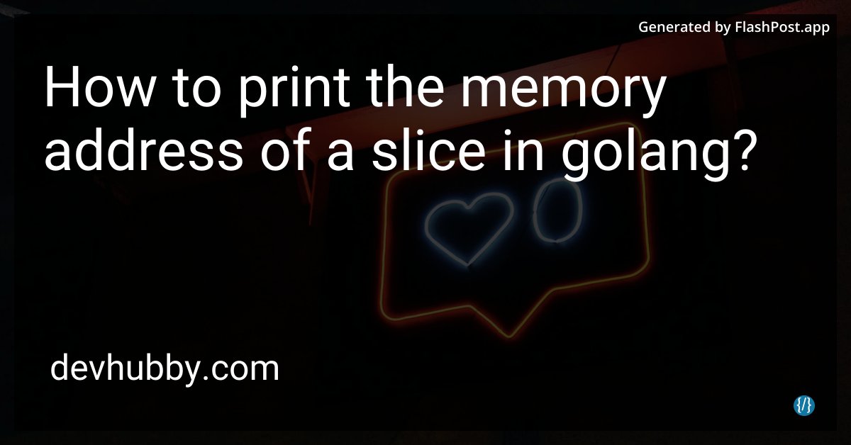 JordanKEurope's tweet image. Do memory addresses come with an HOA for slices?

Source: devhubby.com/thread/how-to-…

#Tech #GoLangTips #GoProgramming #GoCoders