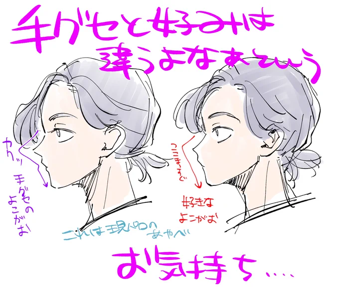 「じゃあ好みで描けば😅?」という話でもなく………… 