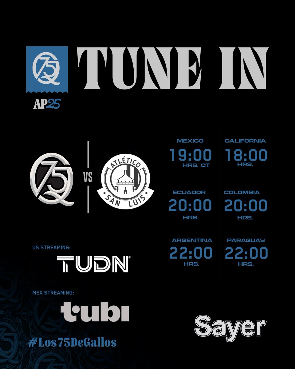 Tune-in for today's game. 👀 

#Los75DeGallos