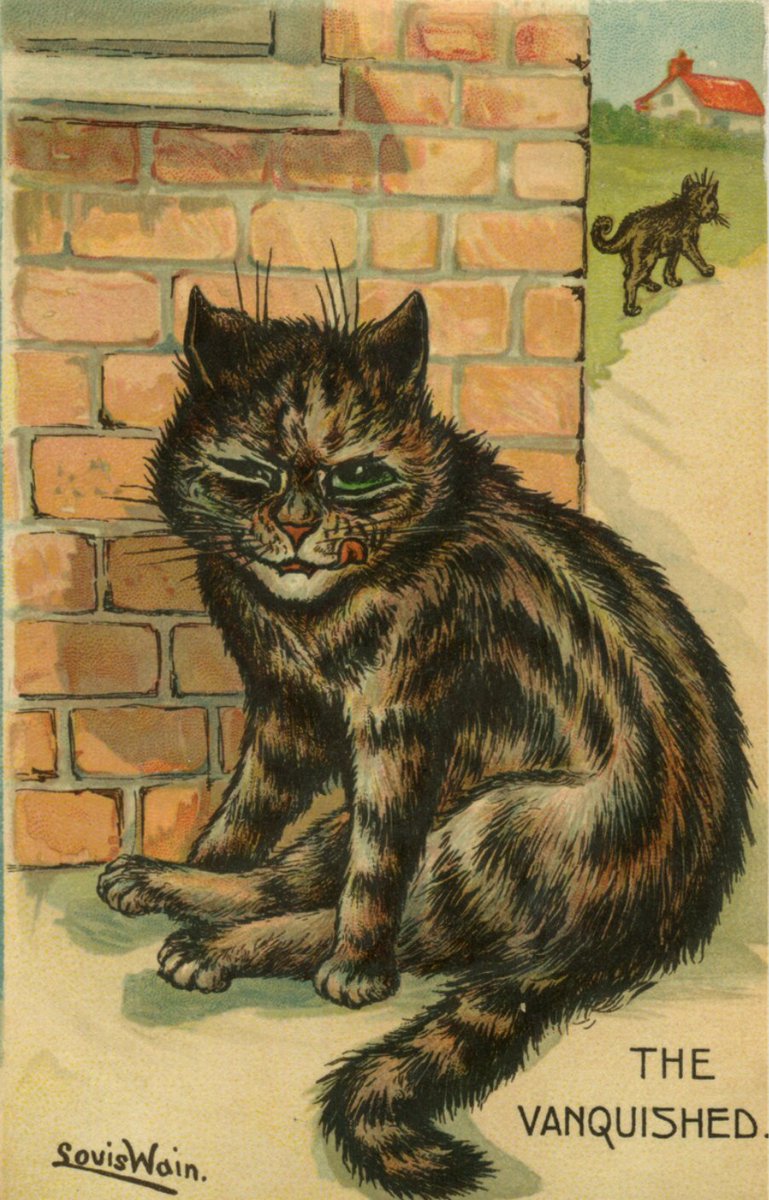 LouisWainBot's tweet image. 'The Vanquished'