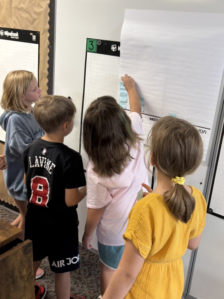 PVWollberg's tweet image. Making a class Picture Graph and then working with partners to use the data we collected to create a Bar Graph. #pvlearns #mathisfun #graphing @IllustrateMath