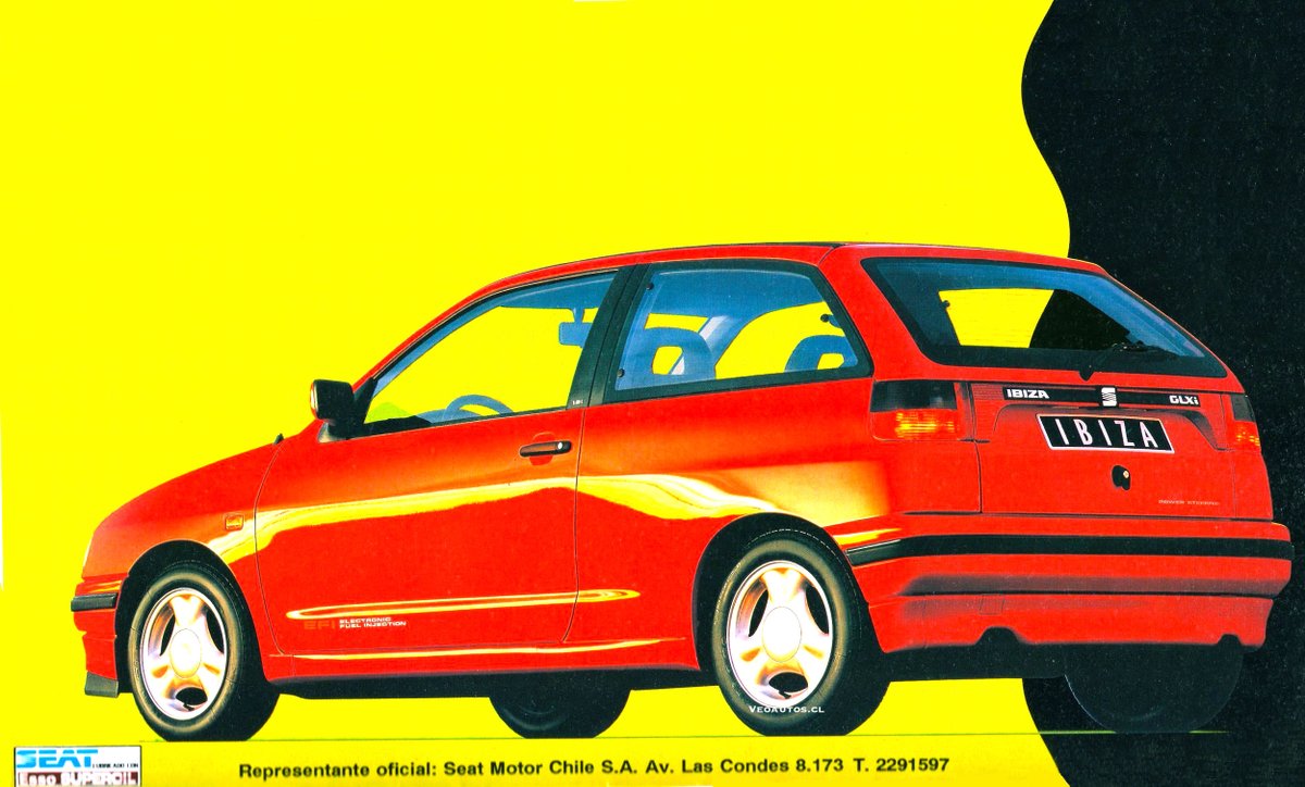 VeoAutos's tweet image. SEAT Ibiza 2da Generación 6K Chile Octubre 1993. "198" unidades se comercializarán durante 1994 y, un total de "1.501" hasta 1999. Precio base lanzamiento: $4.550.000

+ Info facebook.com/photo?fbid=134…

#seatibiza #ibiza93 @tuSEAT @RiveraNotario @seatchile