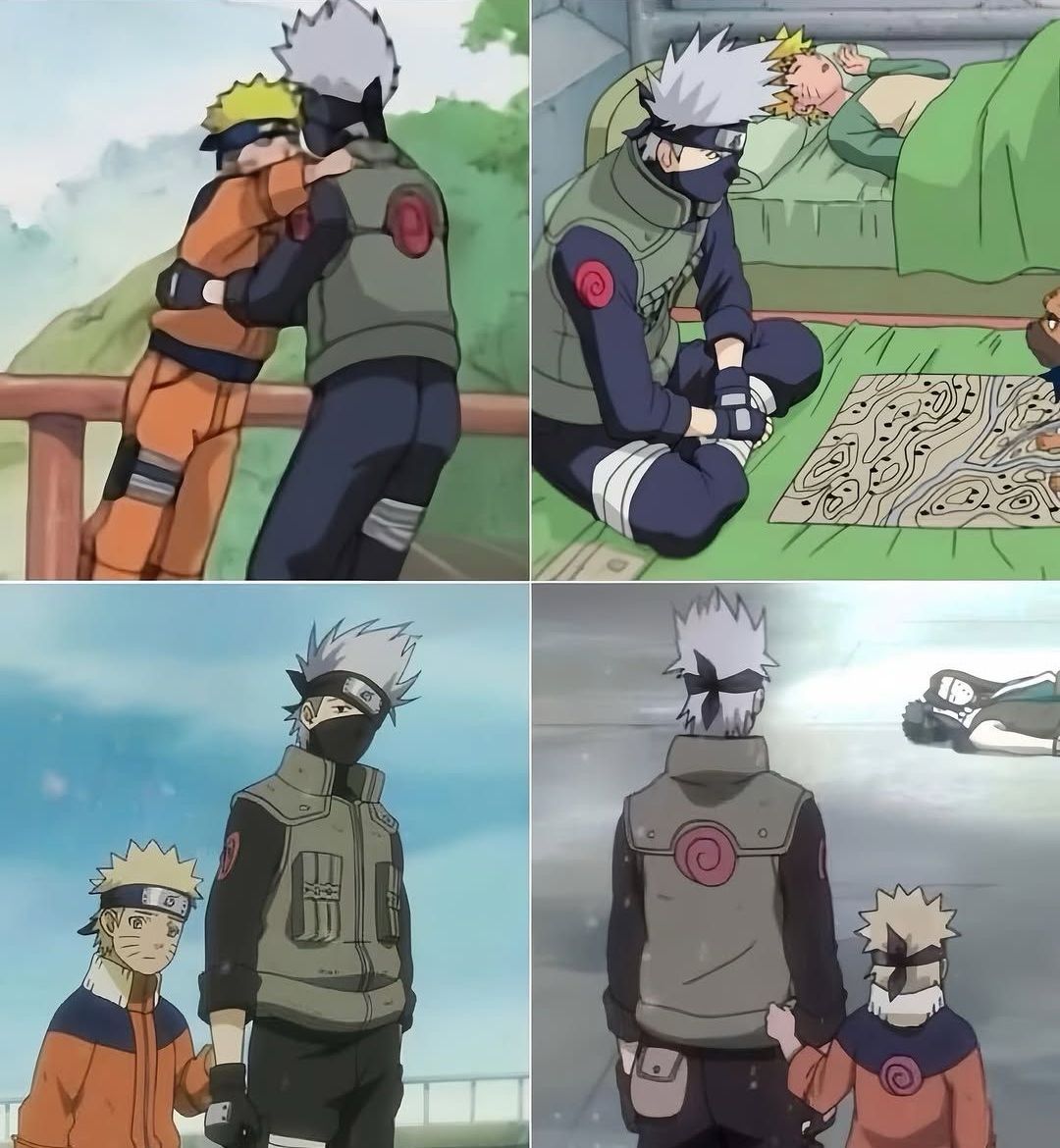 Kakashi was like a father to Naruto