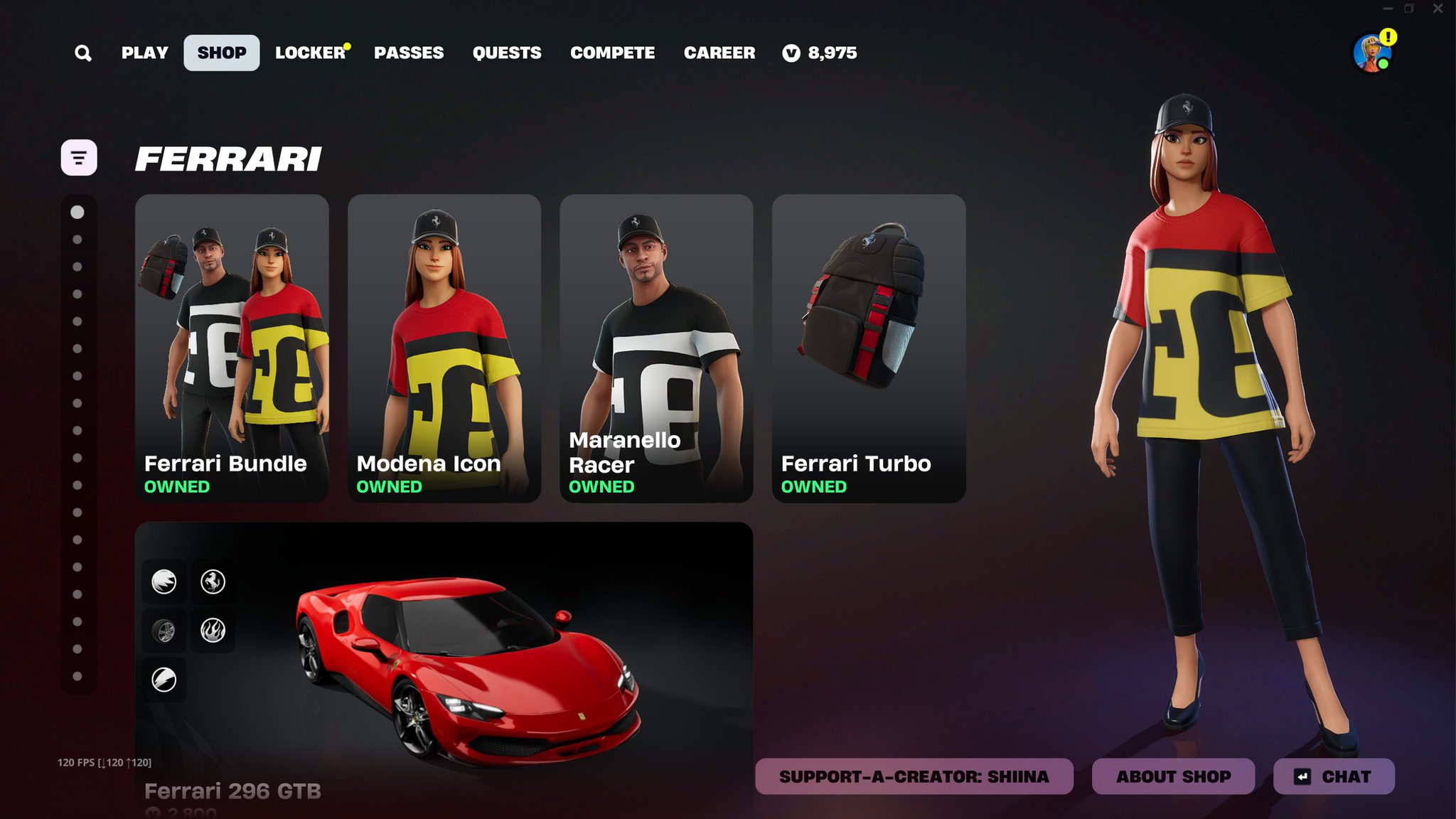 【Fortnite】Tシャツ フェラーリコラボ Fortnite】Tシャツ フェラーリコラボ 公式 Scuderia Ferrari
