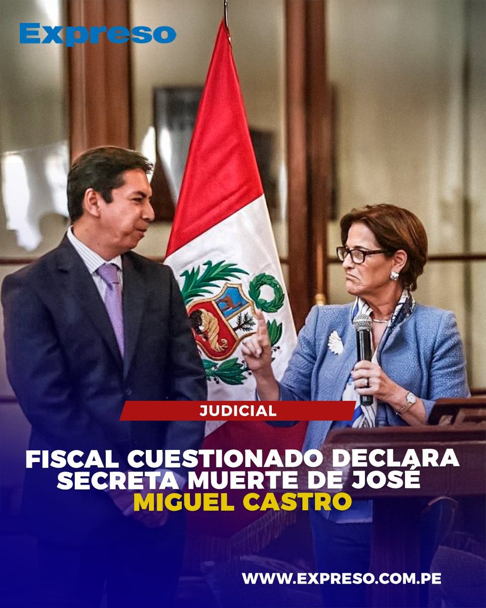prepublicanoPE's tweet image. Repudiamos que la fiscalía declare secreta la muerte de José Miguel Castro, colaborador eficaz clave en el caso de Susana Villarán. No más blindajes que pretenden beneficiar a una corrupta confesa!