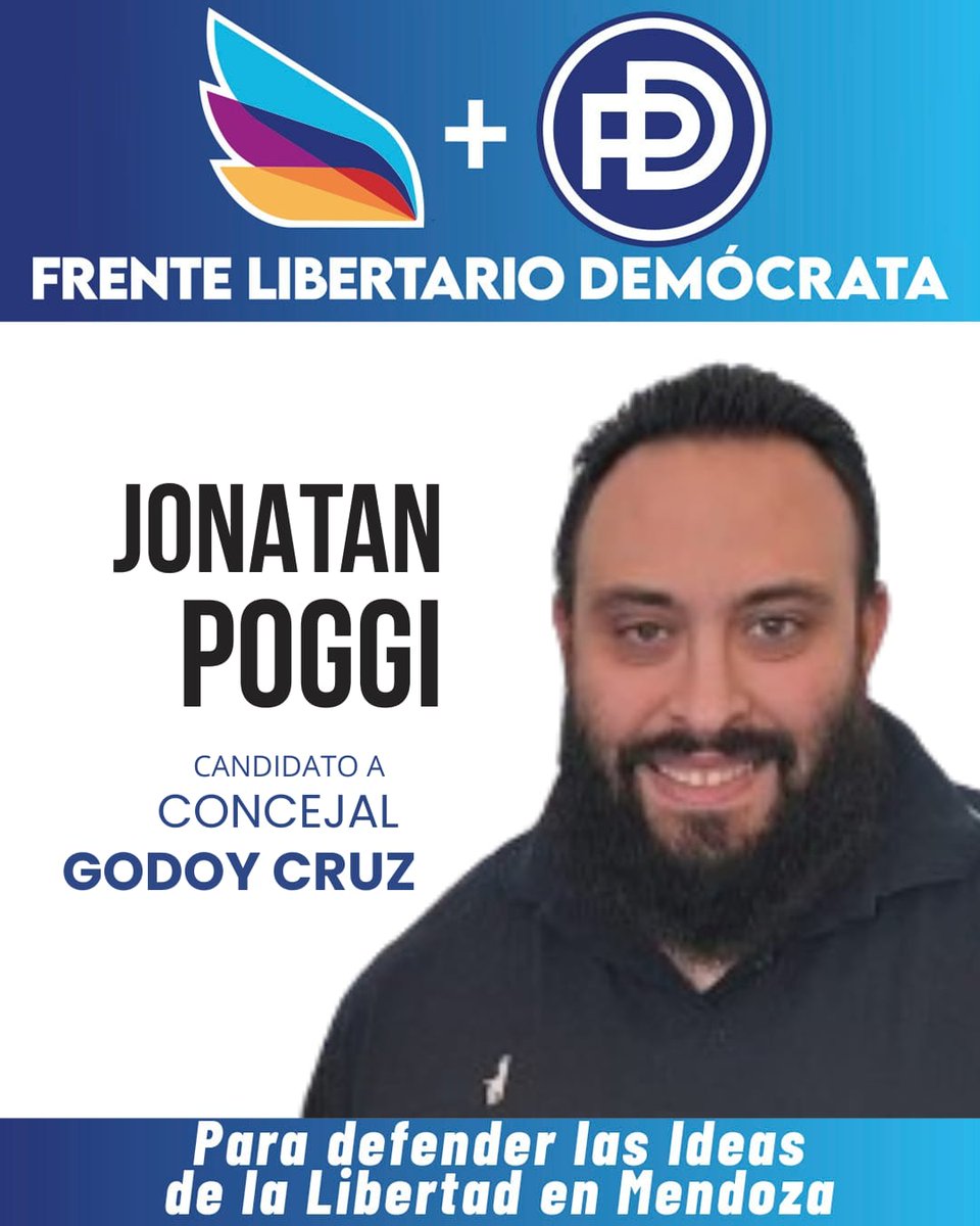 “De la militancia barrial al Concejo: Poggi, candidato a Concejal en Godoy Cruz por el Frente Libertario Demócrata”
👇👇👇
miradordiario.com.ar/de-la-militanc…