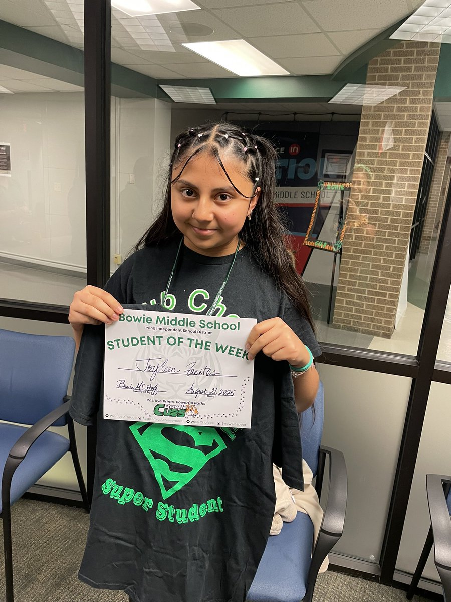 Congratulations to our Bowie Cubs who were selected as Students of the Week! You embody #ExcellenceInAction, leave positive prints wherever you go, and are paving the way as leaders of the future.